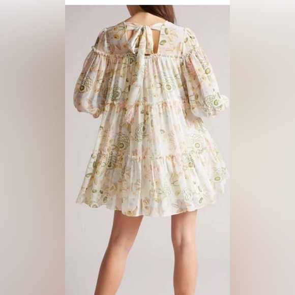 NWT Ted Baker London Bellona White Tiered Trapeze Mini Dress. $395 - Picture 5 of 13